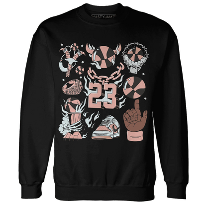 Dunk-Low-Glacier-Blue-Arctic-Orange-Sweatshirt-Match-Neclaces-Number-23