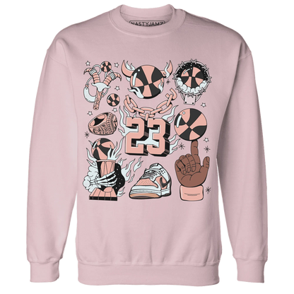 Dunk-Low-Glacier-Blue-Arctic-Orange-Sweatshirt-Match-Neclaces-Number-23