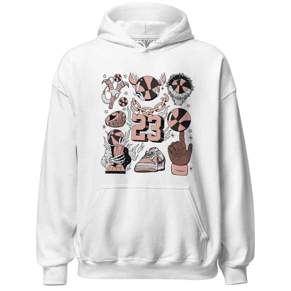 Dunk-Low-Glacier-Blue-Arctic-Orange-Hoodie-Match-Neclaces-Number-23