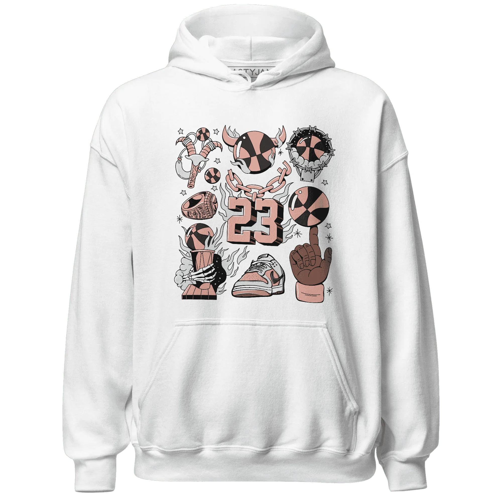 Dunk-Low-Glacier-Blue-Arctic-Orange-Hoodie-Match-Neclaces-Number-23