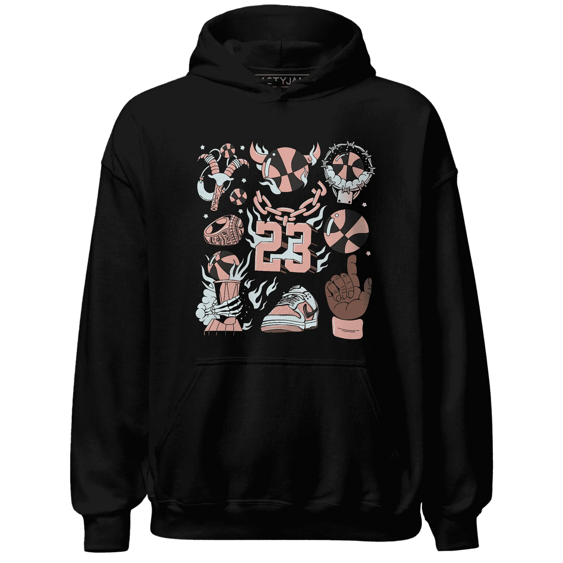 Dunk-Low-Glacier-Blue-Arctic-Orange-Hoodie-Match-Neclaces-Number-23