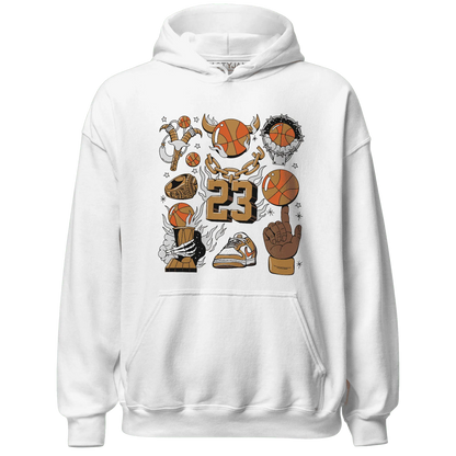 Dunk-Low-Retro-Wheat-Orange-Hoodie-Match-Neclaces-Number-23