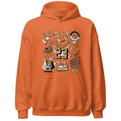 Dunk-Low-Retro-Wheat-Orange-Hoodie-Match-Neclaces-Number-23
