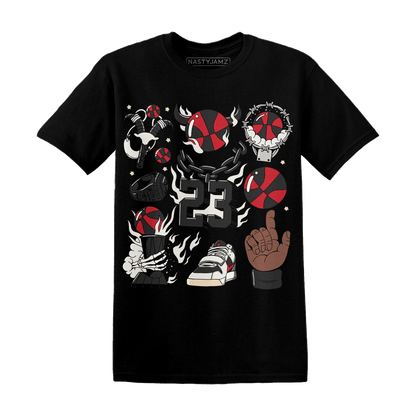 Jumman Jack University Red T Shirt Neclaces Number 23 - NastyJamz