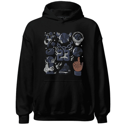 VaporMax-Plus-Midnight-Navy-White-Metallic-Silver-Hoodie-Match-Neclaces-Number-23