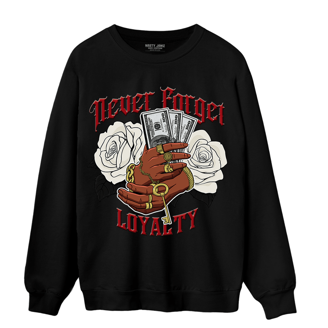 Low OG Trophy Room 1s Sweatshirt Match Never Forget Loyalty - NastyJamz