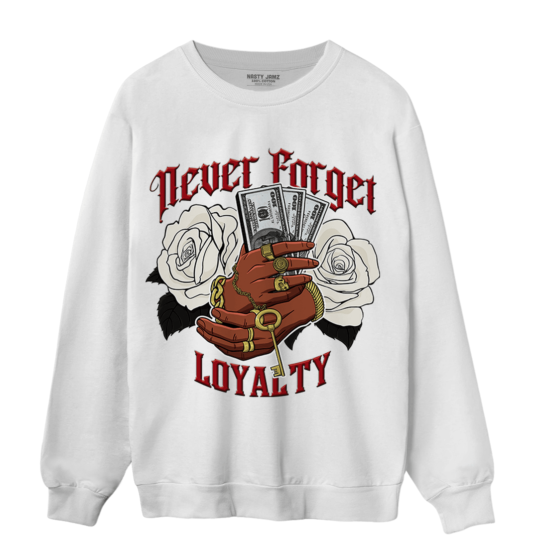 Low OG Trophy Room 1s Sweatshirt Match Never Forget Loyalty - NastyJamz