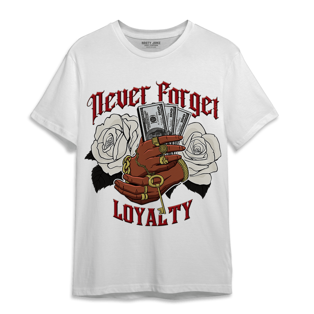 Low OG Trophy Room 1s T Shirt Match Never Forget Loyalty - NastyJamz