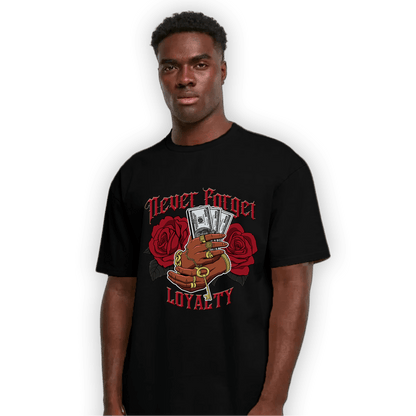 Mid Alternate Bred Toe 1s T Shirt Match Never Forget Loyalty - NastyJamz