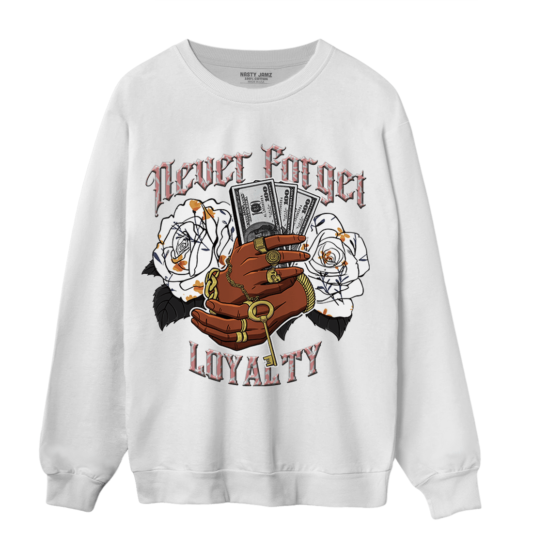 Red Stardust 3s Sweatshirt Match Never Forget Loyalty - NastyJamz