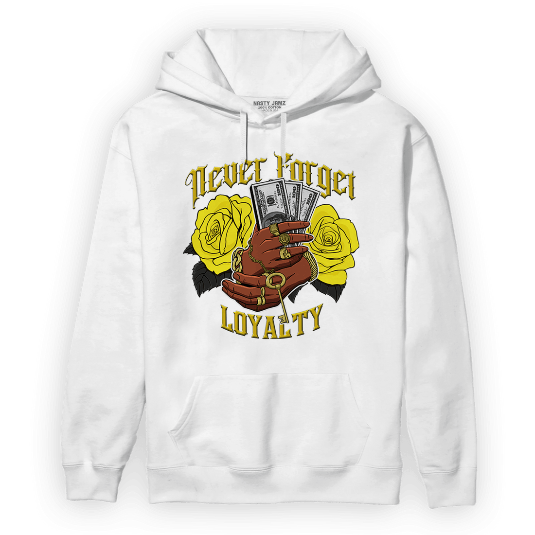 Vivid Sulfur 4s Hoodie Match Never Forget Loyalty - NastyJamz