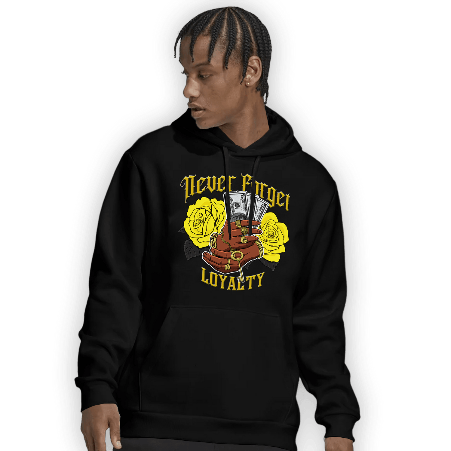 Vivid Sulfur 4s Hoodie Match Never Forget Loyalty - NastyJamz