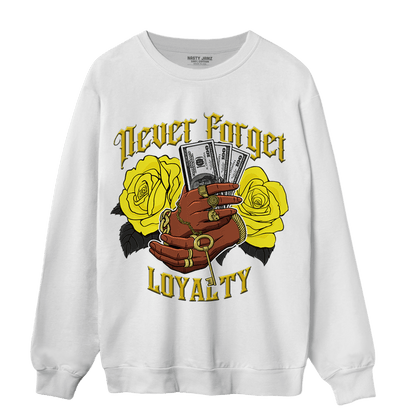 Vivid Sulfur 4s Sweatshirt Match Never Forget Loyalty - NastyJamz