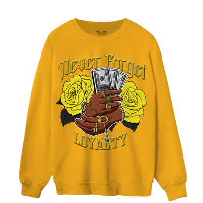 Vivid Sulfur 4s Sweatshirt Match Never Forget Loyalty - NastyJamz
