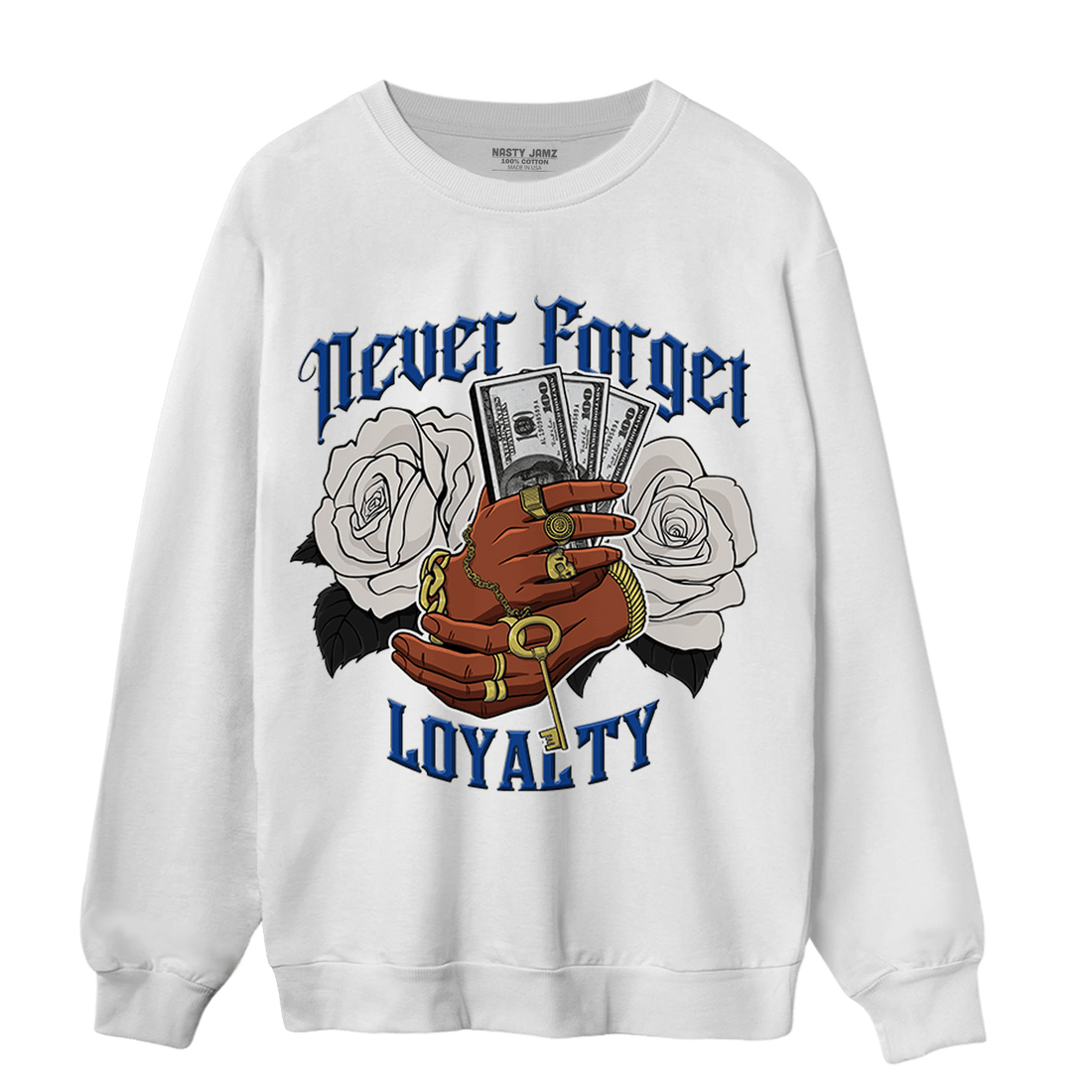 Air Max 1 86 Royal Sweatshirt Match Never Forget Loyalty - NastyJamz