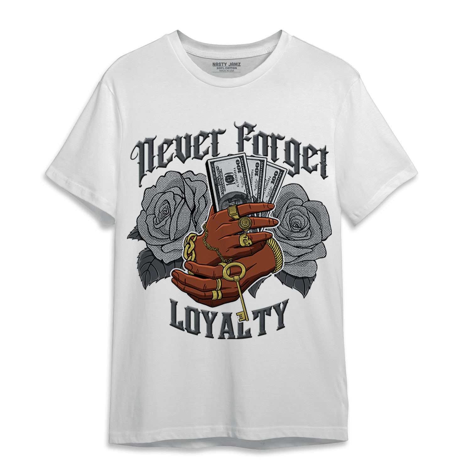 Air Max 90 Iron Grey T Shirt Match Never Forget Loyalty - NastyJamz