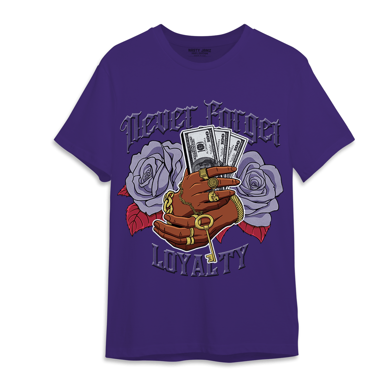 Dunk Low Plum T Shirt Match Never Forget Loyalty - NastyJamz