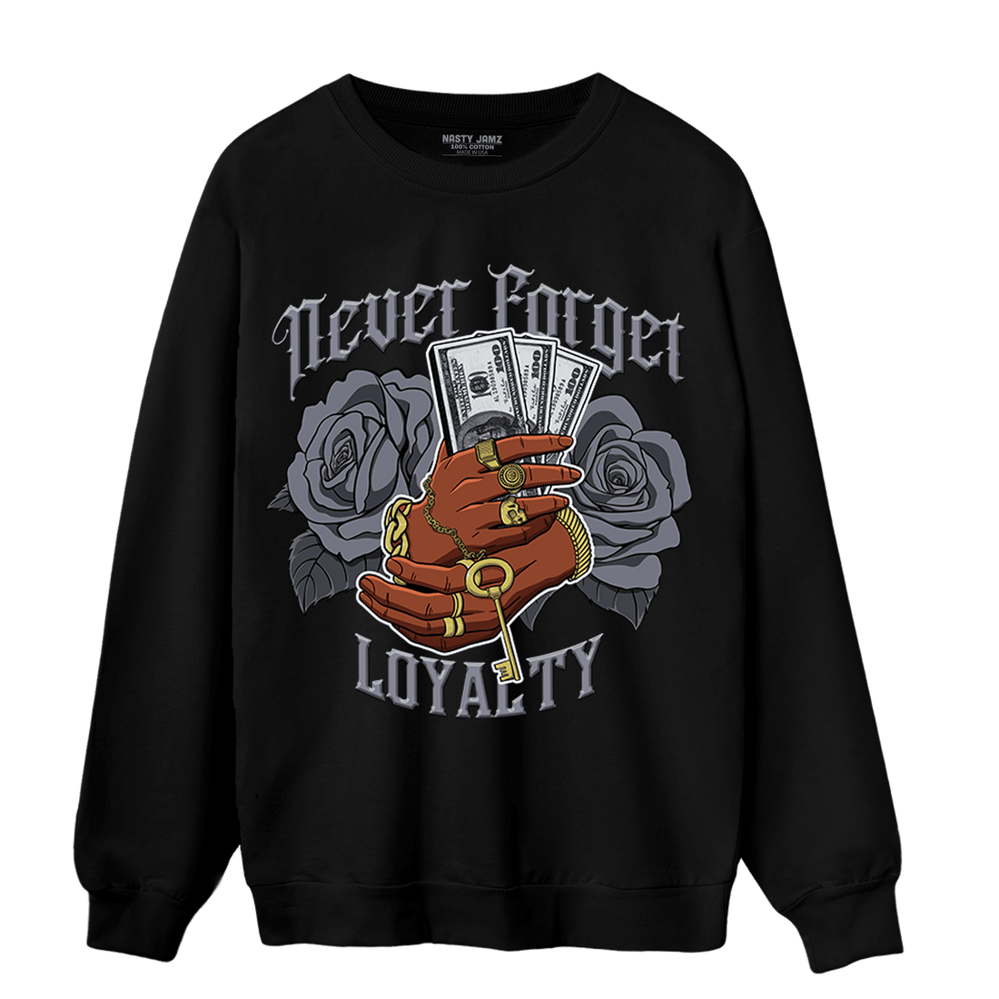 Stealth 14s Sweatshirt Match Never Forget Loyalty - NastyJamz