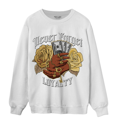 High OG Metallic Gold 1s Sweatshirt Match Never Forget Loyalty - NastyJamz