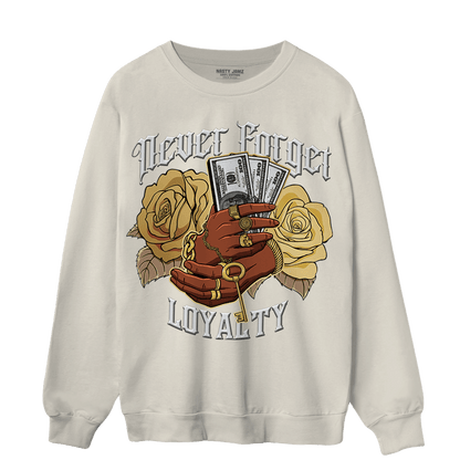 High OG Metallic Gold 1s Sweatshirt Match Never Forget Loyalty - NastyJamz