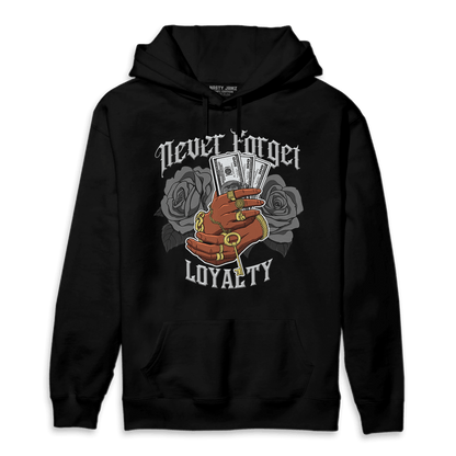 Retro High OG Black White 1s Hoodie Match Never Forget Loyalty - NastyJamz
