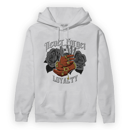 Retro High OG Black White 1s Hoodie Match Never Forget Loyalty - NastyJamz