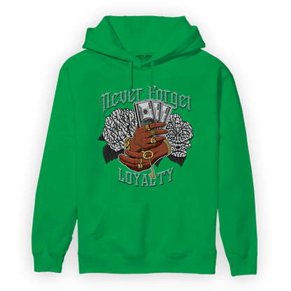 Green Glow 3s Hoodie Match Never Forget Loyalty - NastyJamz