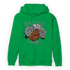 Green Glow 3s Hoodie Match Never Forget Loyalty - NastyJamz