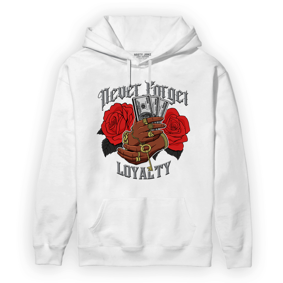 Bred Reimagined 4s Hoodie Match Never Forget Loyalty - NastyJamz