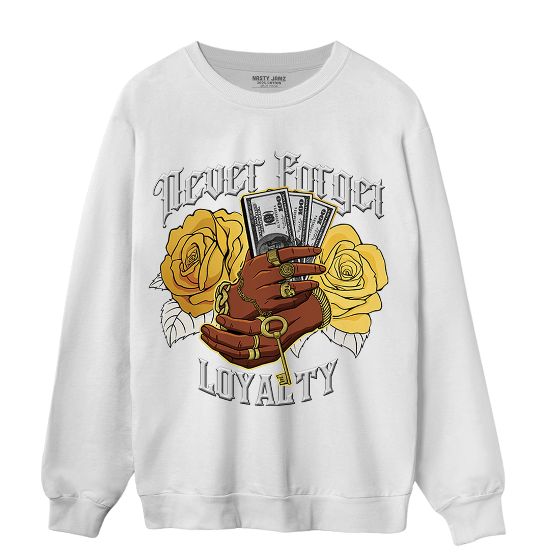 Sail 4s Sweatshirt Match Never Forget Loyalty - NastyJamz