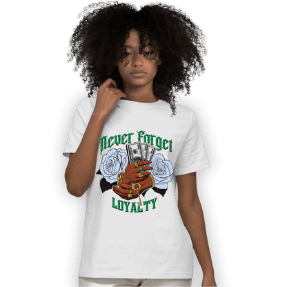 Lucky Green 5s T Shirt Match Never Forget Loyalty - NastyJamz