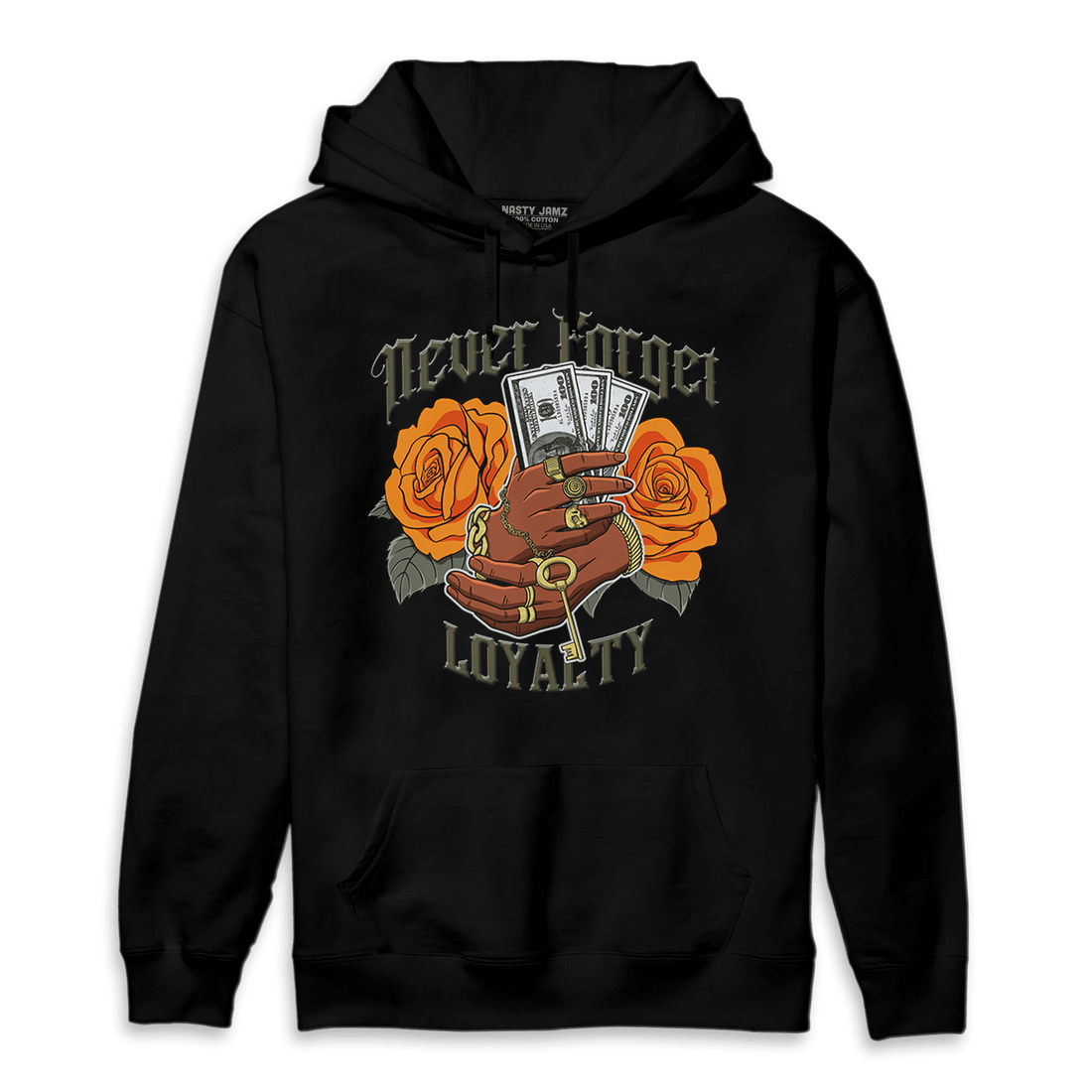 Olive 5s Hoodie Match Never Forget Loyalty - NastyJamz