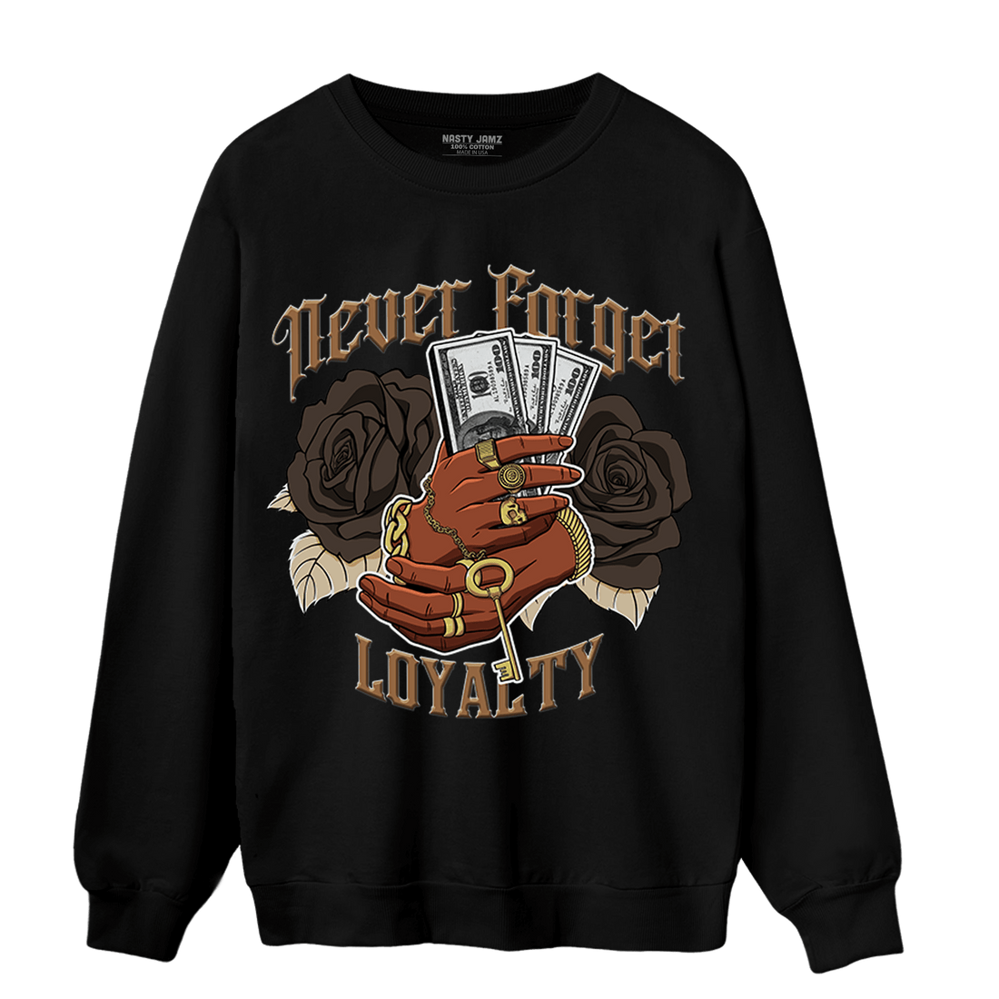 Jumpman Jack Sweatshirt Match Never Forget Loyalty - NastyJamz