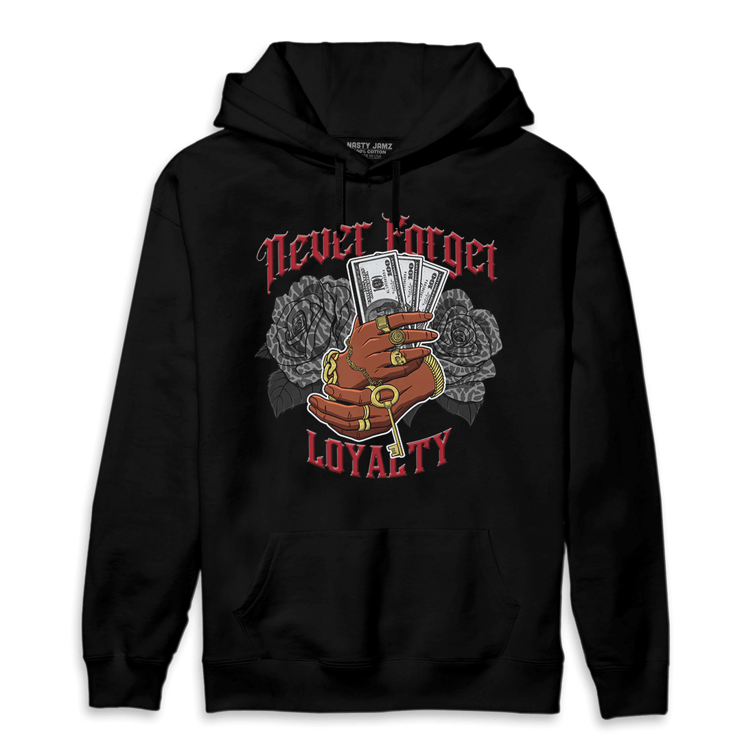 Spizike Low Bred Hoodie Match Never Forget Loyalty - NastyJamz