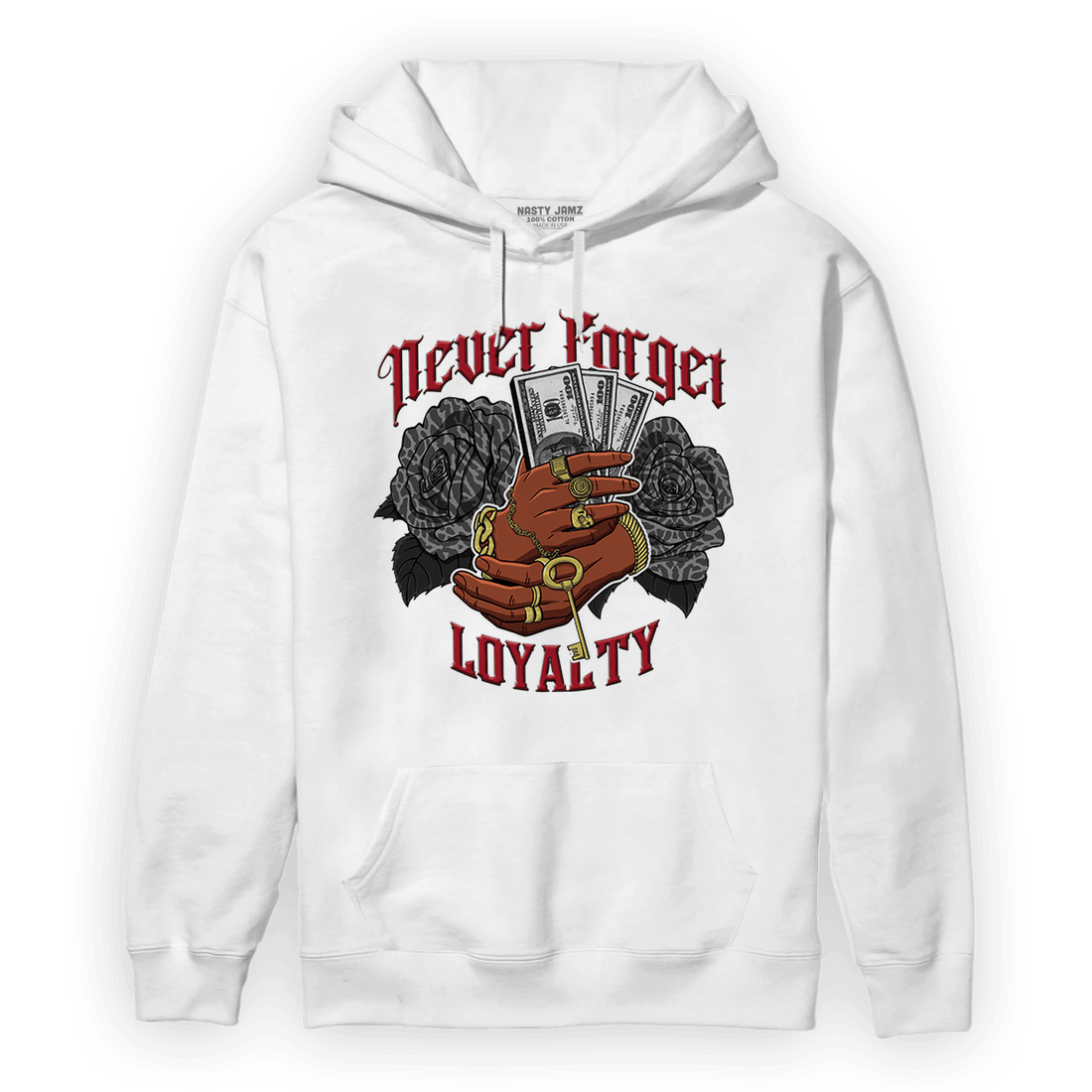 Spizike Low Bred Hoodie Match Never Forget Loyalty - NastyJamz