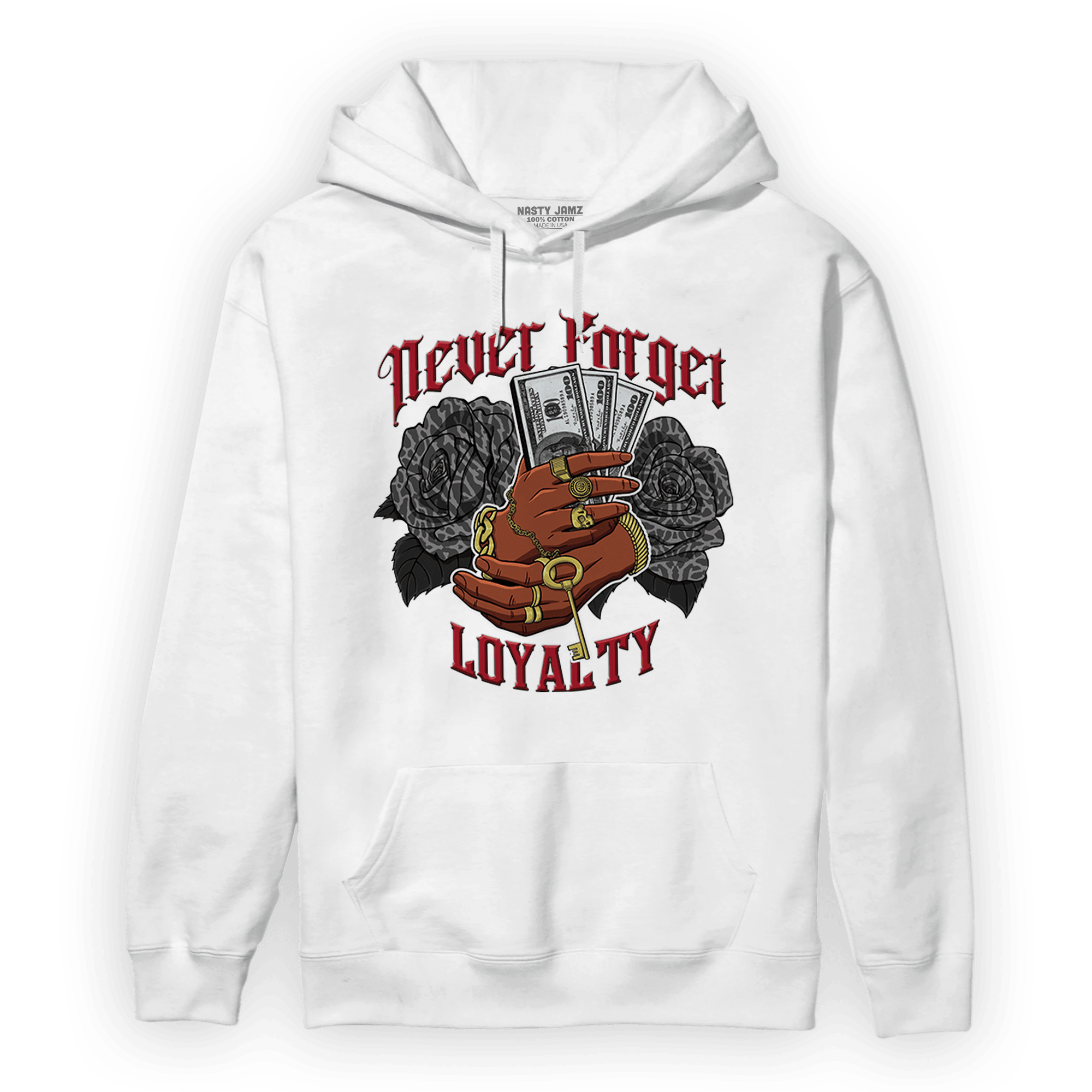 Spizike Low Bred Hoodie Match Never Forget Loyalty - NastyJamz