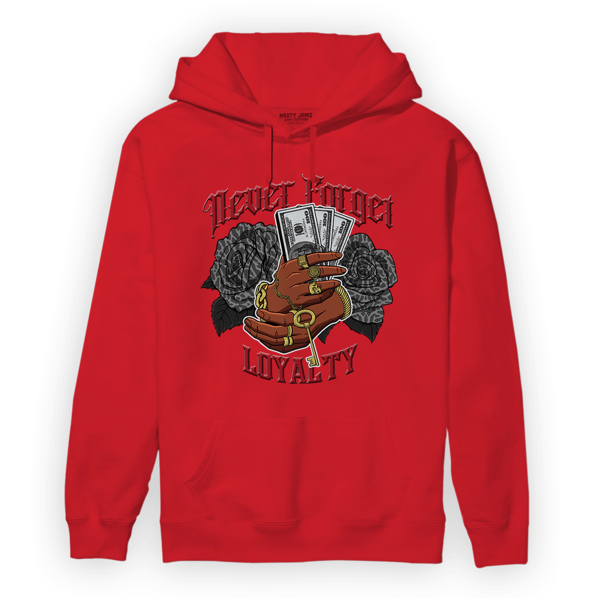 Spizike Low Bred Hoodie Match Never Forget Loyalty - NastyJamz