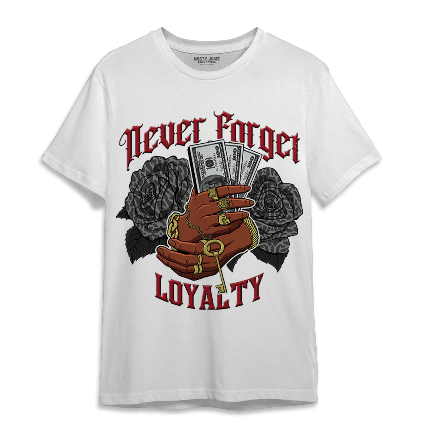 Spizike Low Bred T Shirt Match Never Forget Loyalty - NastyJamz