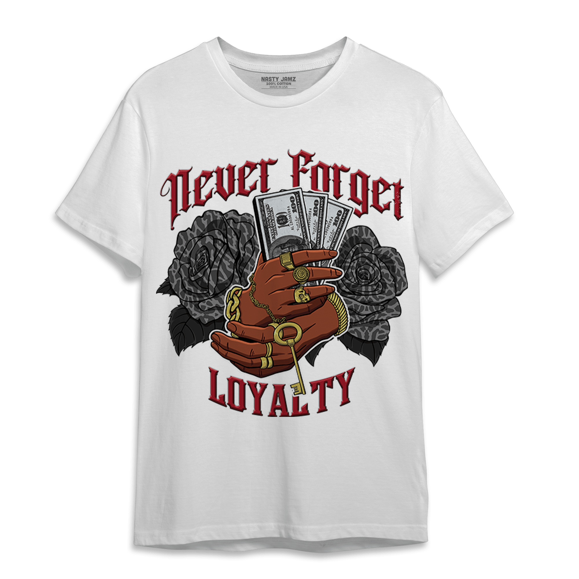 Spizike Low Bred T Shirt Match Never Forget Loyalty - NastyJamz