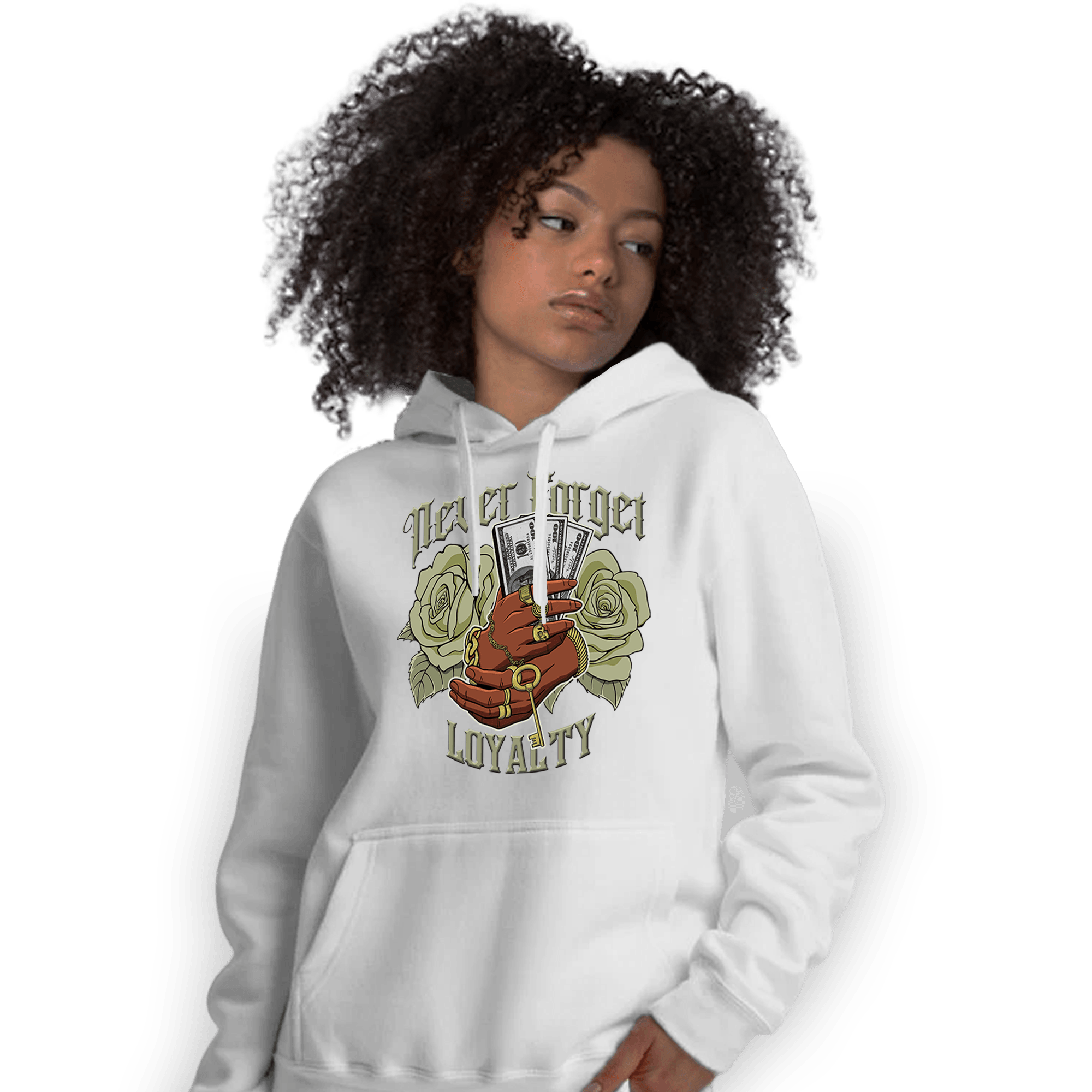 Yeezy Slide Resin Hoodie Match Never Forget Loyalty - NastyJamz