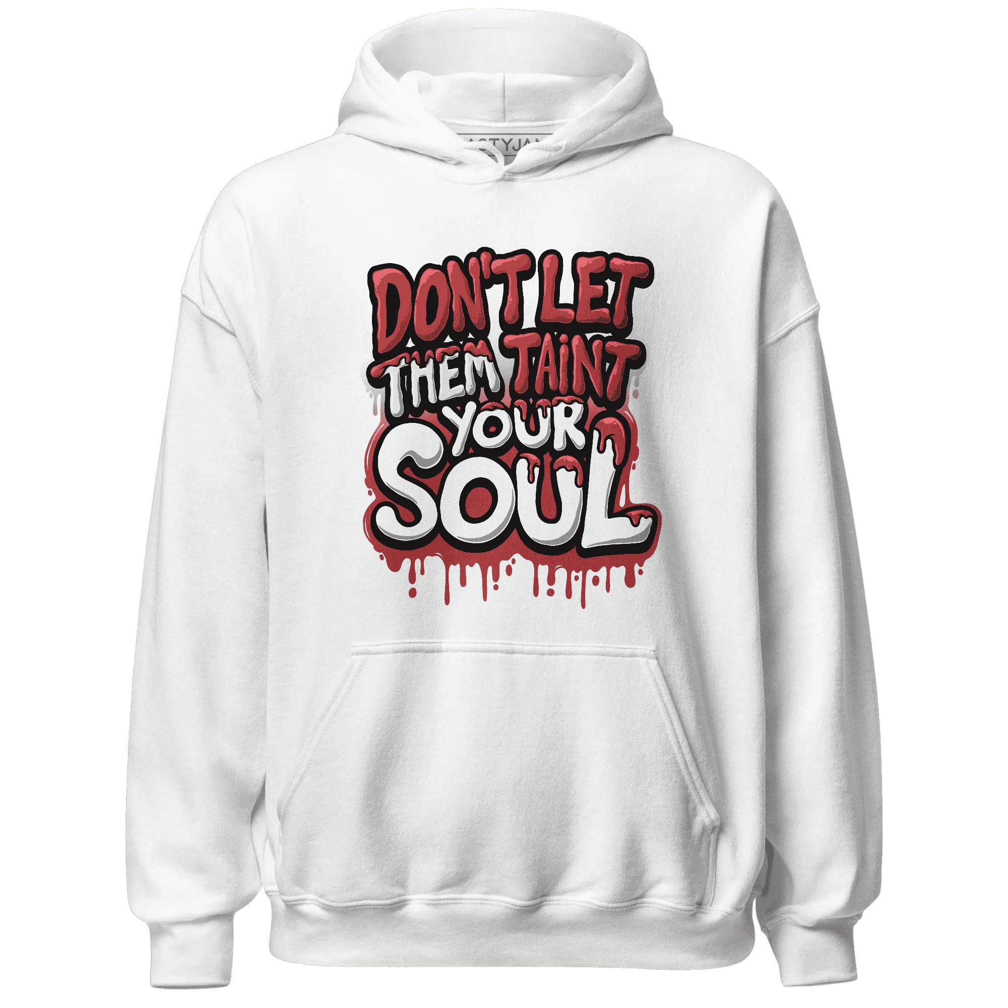 Black-Toe-Reimagined-Red-White-1s-NastyJamz-Hoodie-Match-Never-Taint-Your-Soul