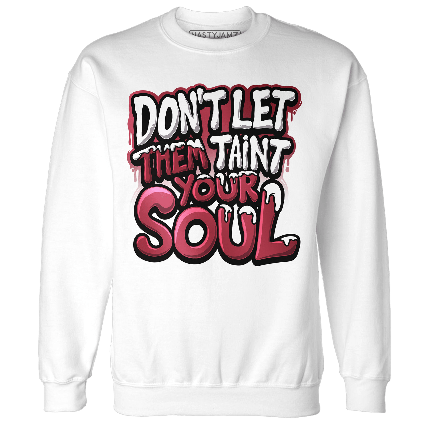 High 85 Metallic Burgundy 1s Sweatshirt Match Never Taint Your Soul - NastyJamz