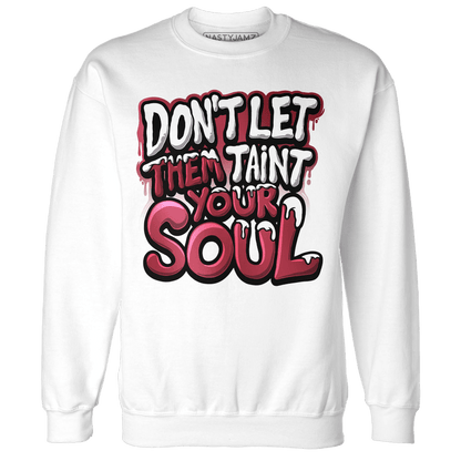 High 85 Metallic Burgundy 1s Sweatshirt Match Never Taint Your Soul - NastyJamz