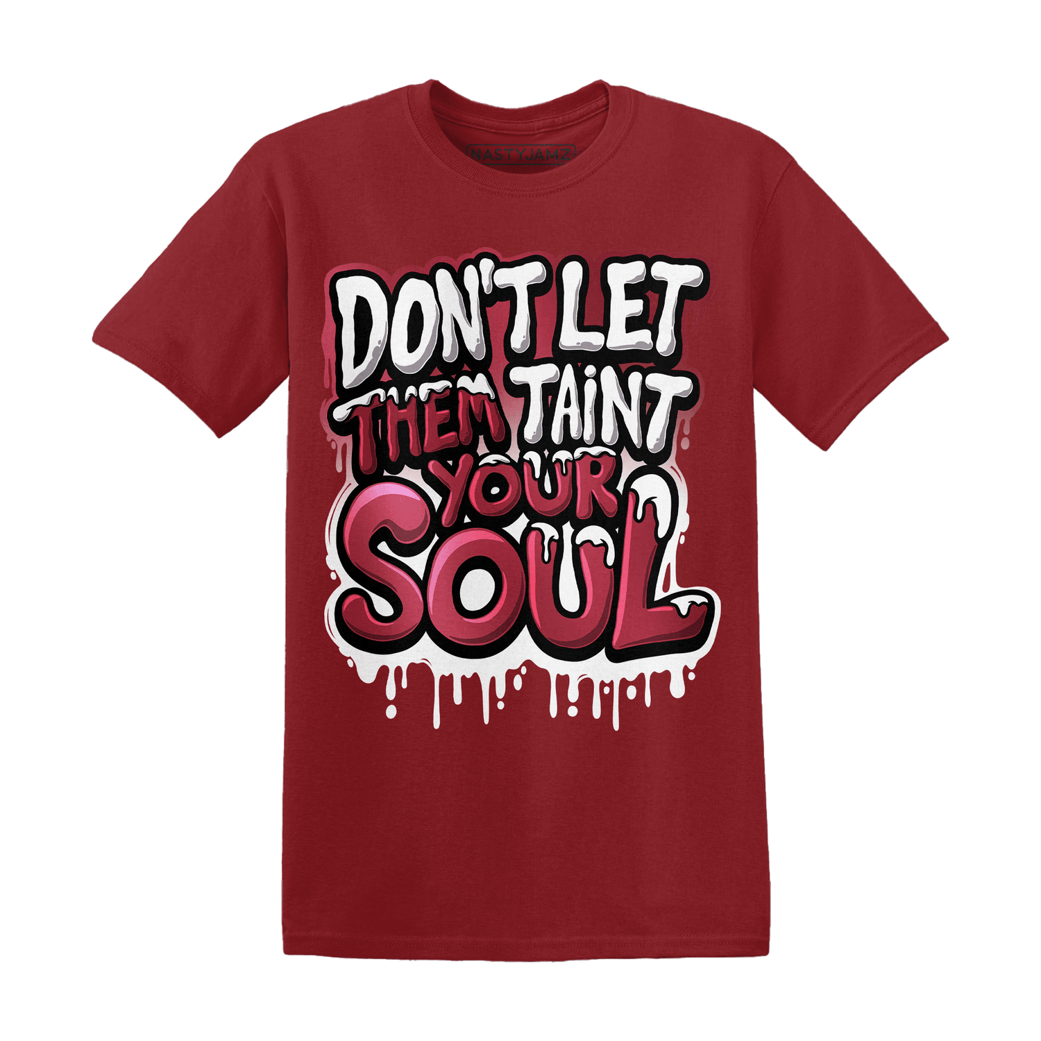 High 85 Metallic Burgundy 1s T Shirt Match Never Taint Your Soul - NastyJamz