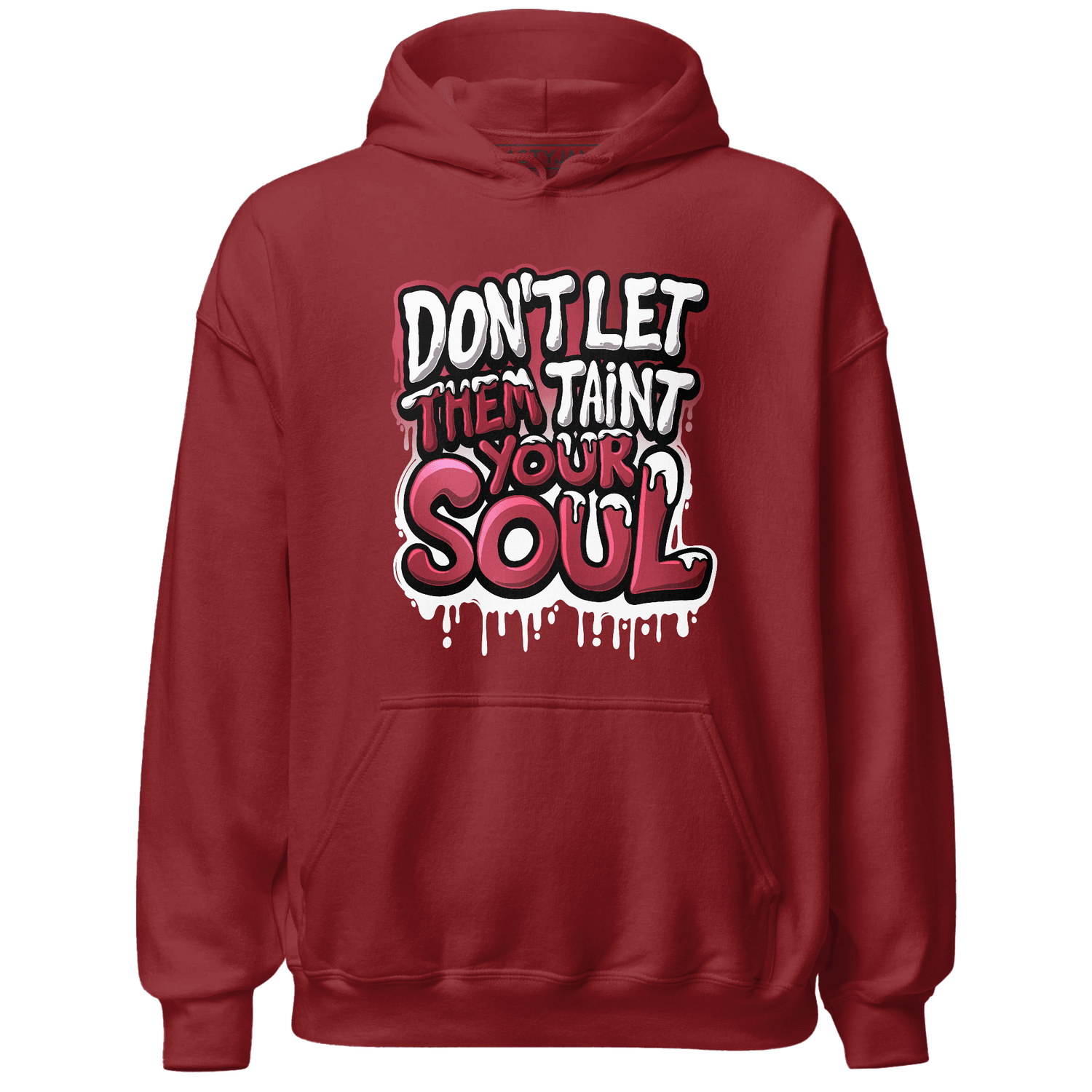 High 85 Metallic Burgundy 1s Hoodie Match Never Taint Your Soul - NastyJamz