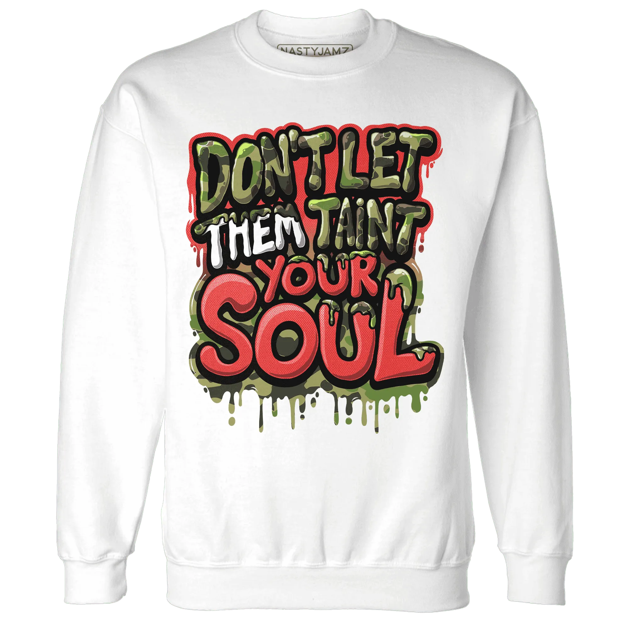 AM-90-Dark-Sage-Solar-Red-NastyJamz-Sweatshirt-Match-Never-Taint-Your-Soul