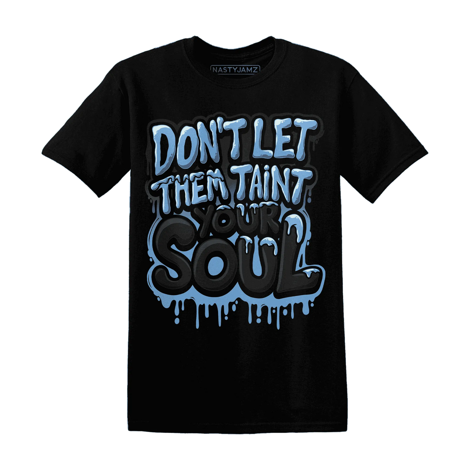 NastyJamz-AM-Plus-Black-Univercitii-Blue-T-Shirt-Match-Never-Taint-Your-Soul