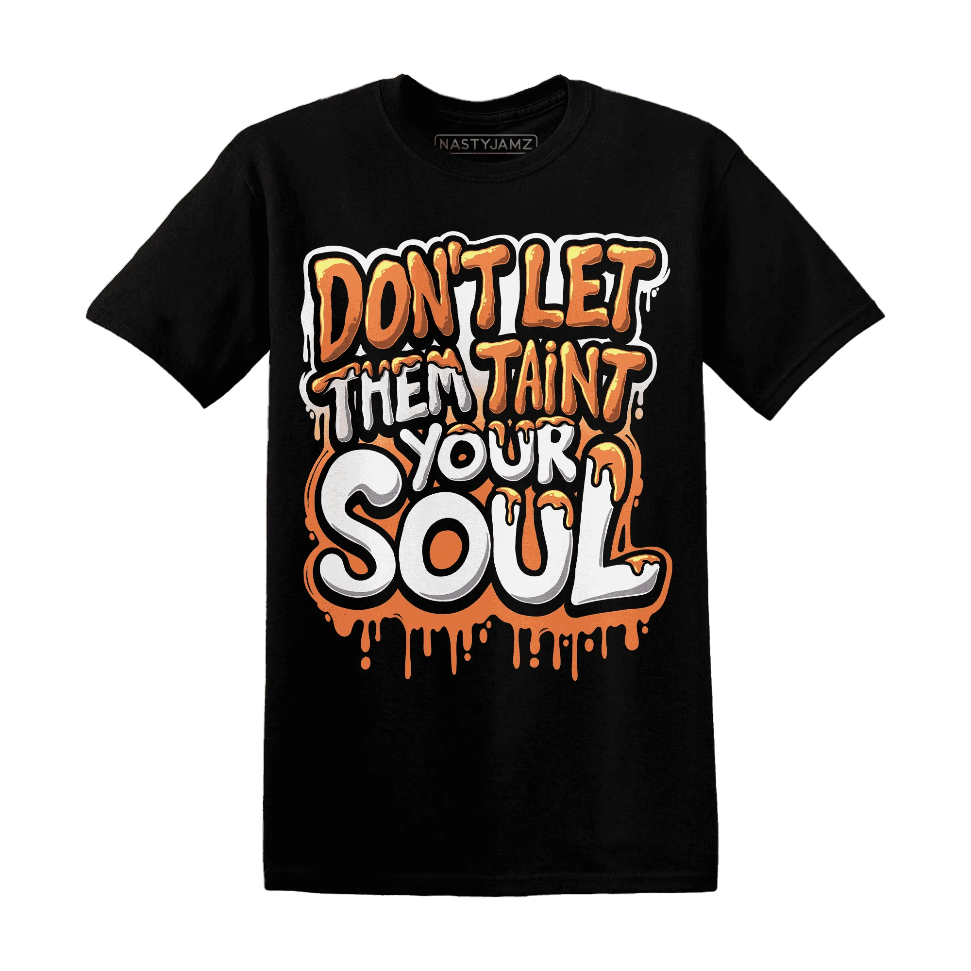 NastyJamz-AM-TW-White-Orange-T-Shirt-Match-Never-Taint-Your-Soul