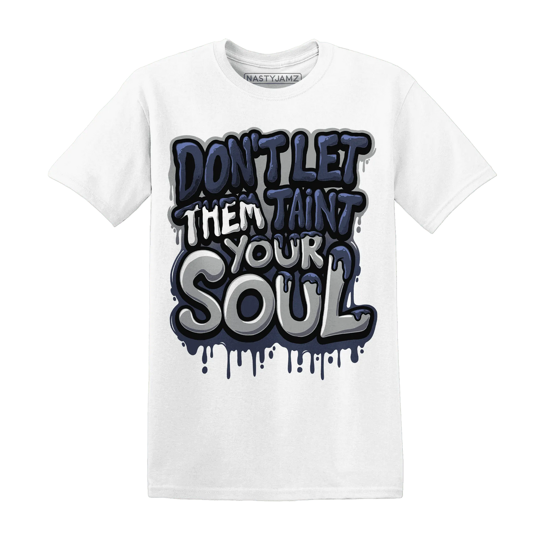 VaporMax-Plus-Midnight-Navy-White-Metallic-Silver-NastyJamz-T-Shirt-Match-Never-Taint-Your-Soul
