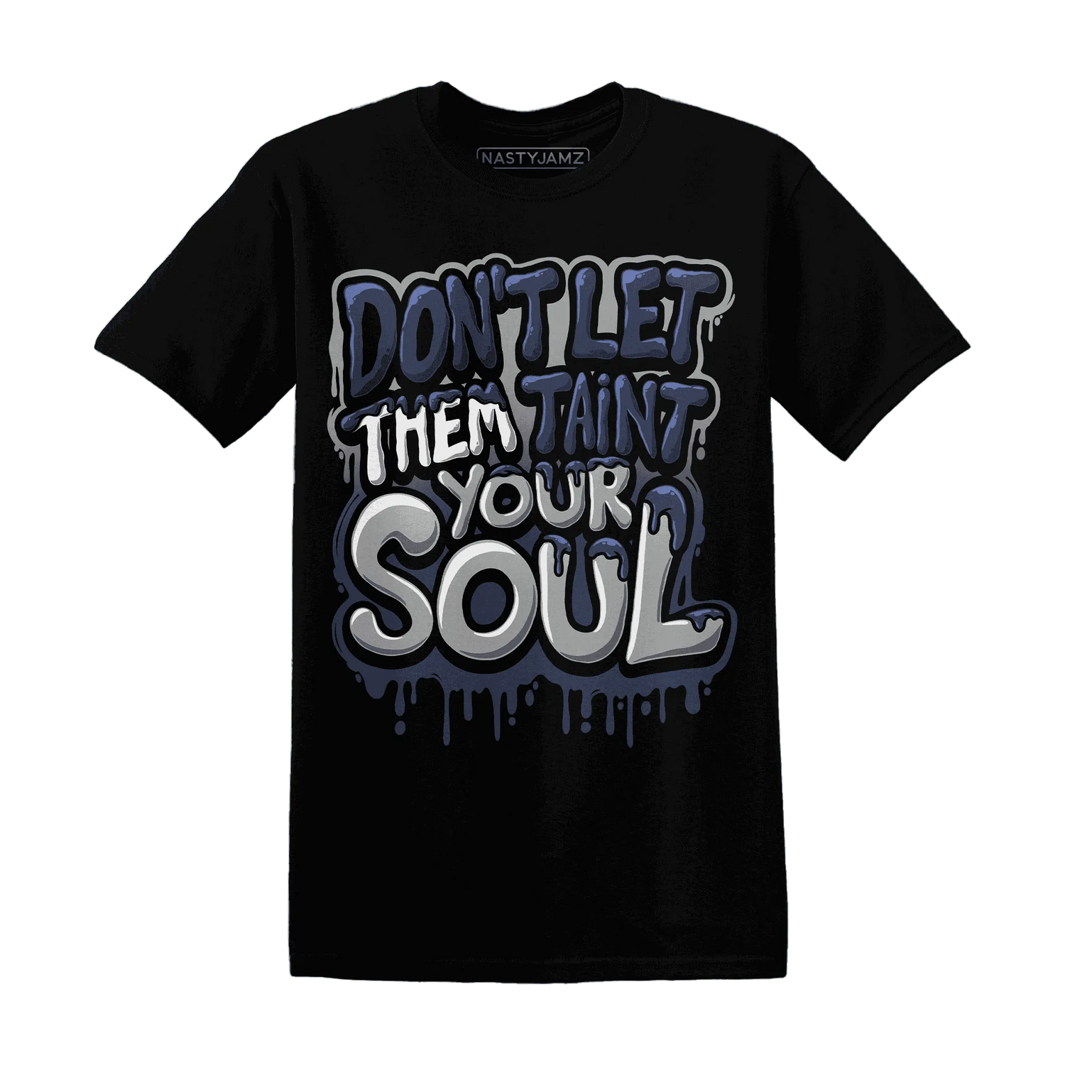 VaporMax-Plus-Midnight-Navy-White-Metallic-Silver-NastyJamz-T-Shirt-Match-Never-Taint-Your-Soul
